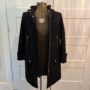 J. Crew Black Wool Coat | Parka | Jacket 0P